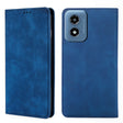 For Motorola Moto G Play 4G 2024 Skin Feel Magnetic Leather Phone Case(Blue) - Motorola Cases by PMC Jewellery | Online Shopping South Africa | PMC Jewellery | Buy Now Pay Later Mobicred