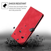 For Motorola Moto G Play 4G 2024 Skin Feel Magnetic Leather Phone Case(Red)