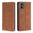 For Motorola Edge 5G 2024 Skin Feel Magnetic Leather Phone Case(Light Brown) - free shipping - PMC Jewellery - Order now!