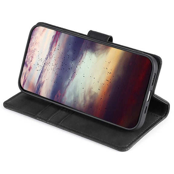 For Motorola Edge 5G 2024 Skin Feel Magnetic Leather Phone Case(Black)
