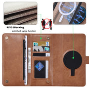 For Samsung Galaxy S23 FE 5G ViLi GV Series MagSafe Magnetic Zipper Leather Phone Case(Brown)