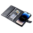For iPhone 14 Pro ViLi GV Series MagSafe Magnetic Zipper Leather Phone Case(Black) - iPhone 14 Pro Cases by ViLi | Online Shopping South Africa | PMC TechLife | Buy Now Pay Later Mobicred
