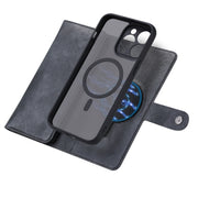 For iPhone 15 Plus ViLi GV Series MagSafe Magnetic Zipper Leather Phone Case(Black)