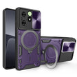 For Tecno Spark Go 2024/Spark 20 CD Texture Sliding Camshield Magnetic Holder Phone Case(Purple) - free shipping - PMC TechLife - Order now!