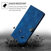 For Honor Magic6 Pro Skin Feel Magnetic Leather Phone Case(Blue)