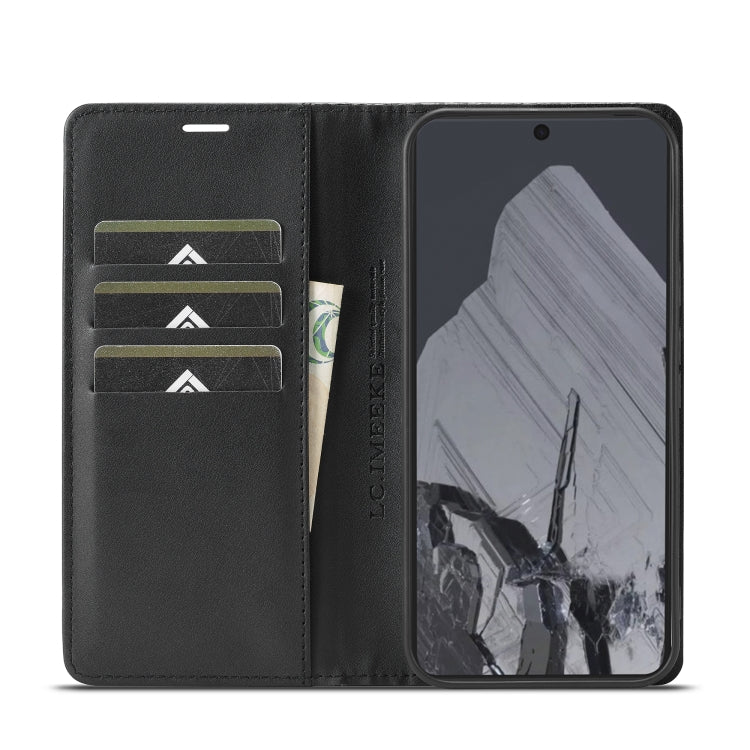 For Google Pixel 9 Pro LC.IMEEKE Carbon Fiber Leather Phone Case(Horizontal Black) - Google Cases by LC.IMEEKE | Online Shopping South Africa | PMC TechLife | Buy Now Pay Later Mobicred