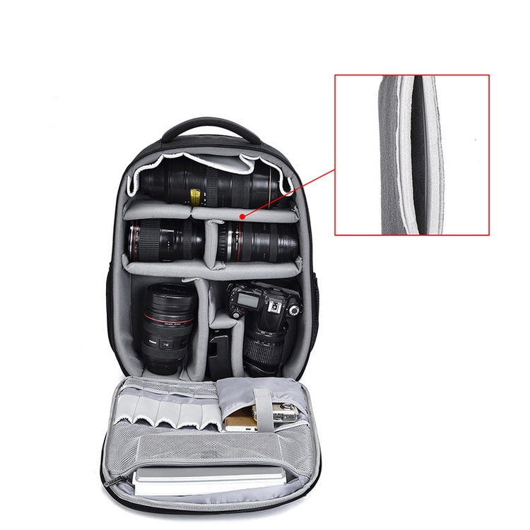 CADeN W9 Travel Lens Pouch Bag Drone Camera Backpack Bag(Black) - free shipping - PMC TechLife - Order now!