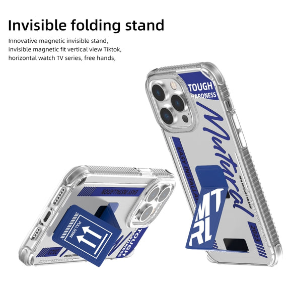 For iPhone 15 Pro Max Mutural Wing Flash Series TPU Phone Case with IML Stand(Red)