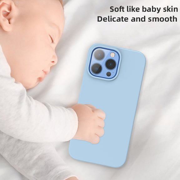 For iPhone 15 Pro Max Mutural Yuemu Series Liquid Silicone Phone Case(Light Blue)