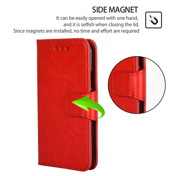 For Motorola Moto G Play 4G 2024 Crystal Texture Leather Phone Case(Red)