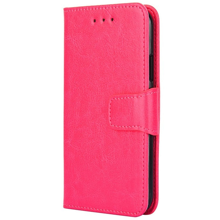 For Motorola Moto G Play 4G 2024 Crystal Texture Leather Phone Case(Rose Red)