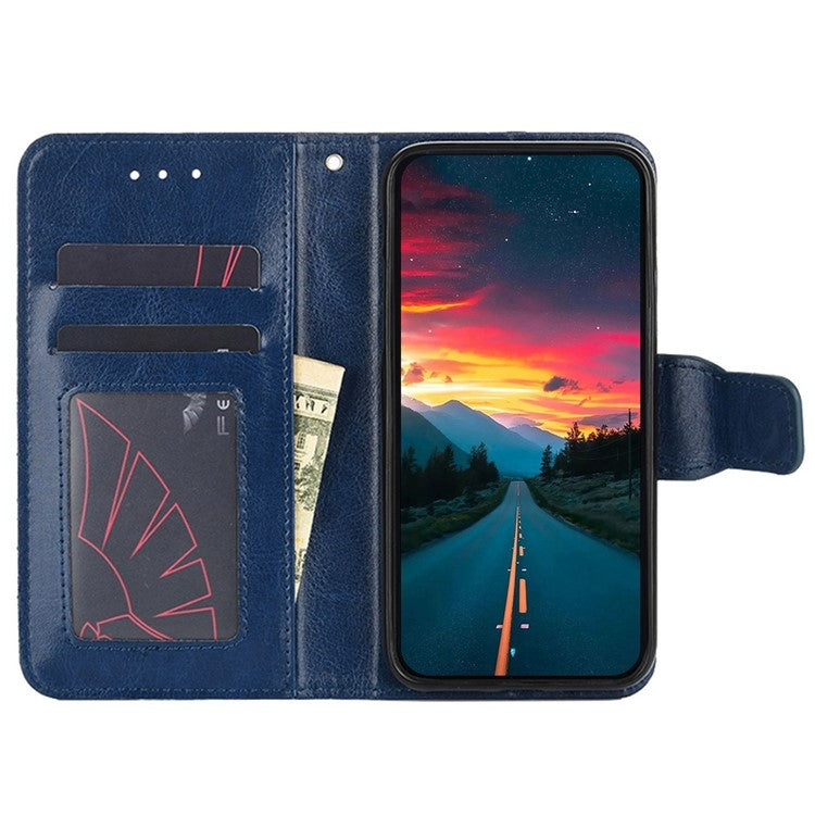 For Motorola Edge 5G 2024 Crystal Texture Leather Phone Case(Royal Blue)