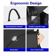 Cwatcun D79 Camera Backpack Multi-Functional Camera  Dual Shoulders Bag, Size:40.5 x 28 x 17.5cm Small(Black White)