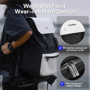 Cwatcun D79 Camera Backpack Multi-Functional Camera  Dual Shoulders Bag, Size:40.5 x 28 x 17.5cm Small(Black White)