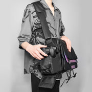 Cwatcun D85 Camera Bag Side Quick Access Camera Messenger Case Water-resistant Bag, Size:40 x 17 x 30cm XL(Black)