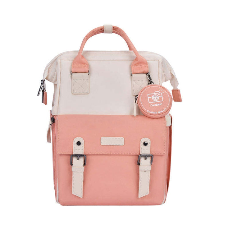 Cwatcun D87 Color Matching Camera Backpack Large Capacity Photography Bag, Size:38 x 31 x 20cm Small(Pink) - free shipping - PMC TechLife - Order now!