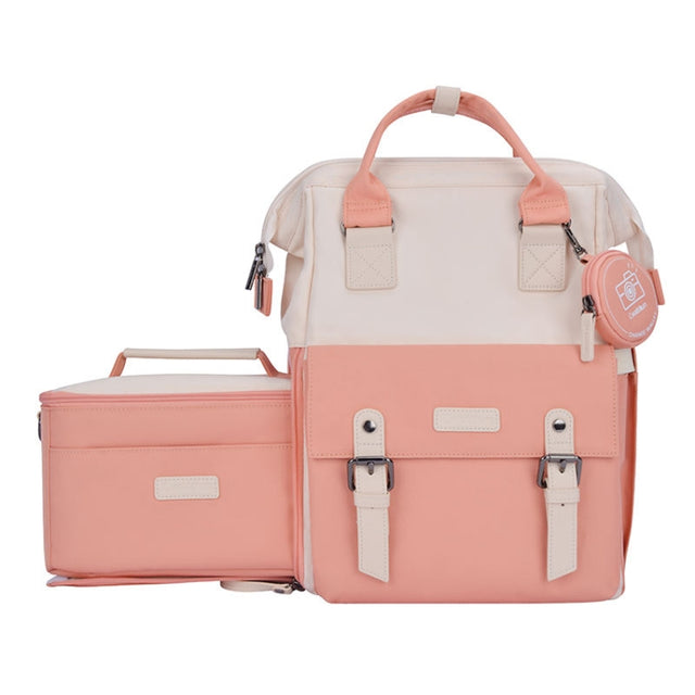 Cwatcun D87 Color Matching Camera Backpack Large Capacity Photography Bag, Size:38 x 31 x 20cm Small(Pink)