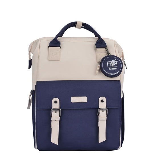 Cwatcun D87 Color Matching Camera Backpack Large Capacity Photography Bag, Size:40.5 x 35 x 20cm Large(Blue)
