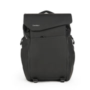 Cwatcun D89 Camera Backpack Water-resistant Leather Film 15.6 Laptop Sleeve Bag, Size:43.5 x 33 x 22.5cm(Black)