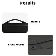 Cwatcun D89 Camera Backpack Water-resistant Leather Film 15.6 Laptop Sleeve Bag, Size:43.5 x 33 x 22.5cm(Black)
