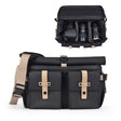 Cwatcun D90 Contrast Color Single Shoulder Camera Bag Outdoor Camera Bag Professional Crossbody Handbag, Size:30.5 x 19 x 20cm Large(Black) - free shipping - PMC TechLife - Order now!