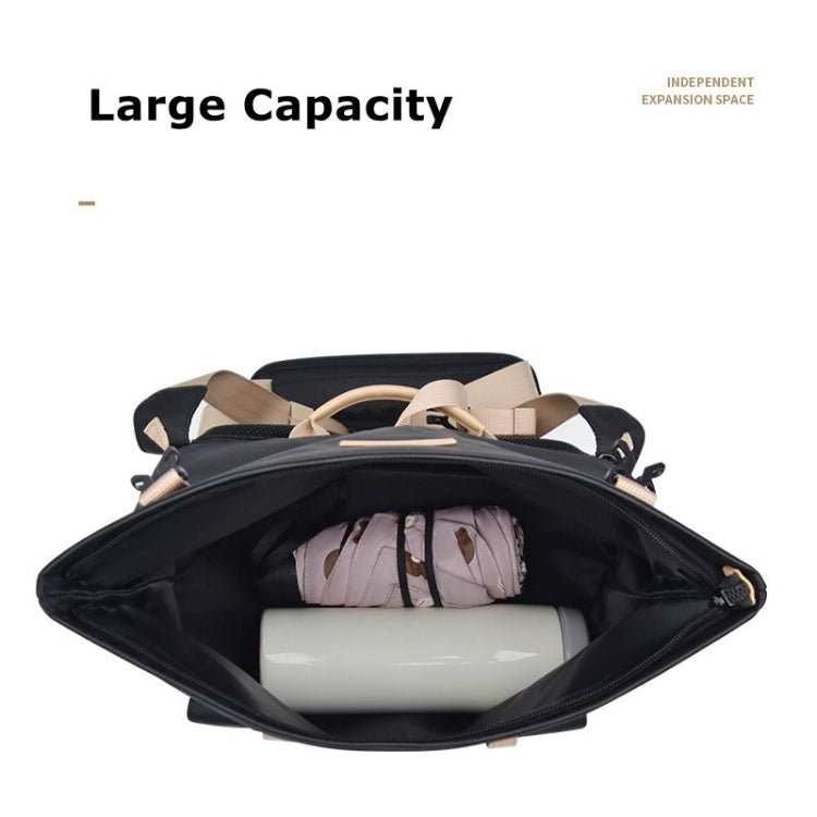 Cwatcun D90 Contrast Color Single Shoulder Camera Bag Outdoor Camera Bag Professional Crossbody Handbag, Size:30.5 x 19 x 20cm Large(Black)