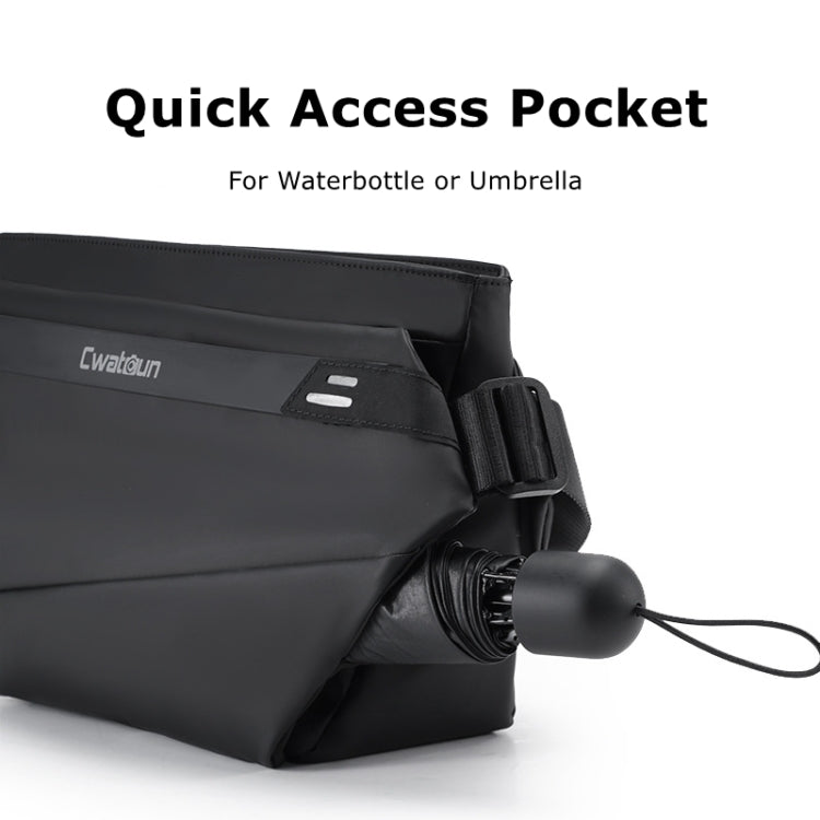 Cwatcun D92 Outdoor Camera Bag Professional Crossbody Sling Bag, Size:45.5 x 24.5 x 14 .5cm Large(Black)