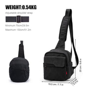 Cwatcun D93 Camera Bag Canvas Shoulder Bag, Size:19.5 x 13.5 x 25cm Black