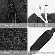 Cwatcun D93 Camera Bag Canvas Shoulder Bag, Size:19.5 x 13.5 x 25cm Black