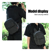 Cwatcun D93 Camera Bag Canvas Shoulder Bag, Size:21 x 14 x 30cm Black