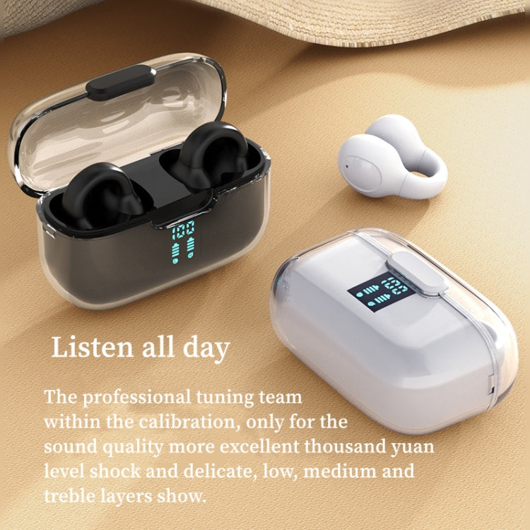 G91 Ear Clip Bone Conduction TWS Noise Reduction Bluetooth Earphone(White)