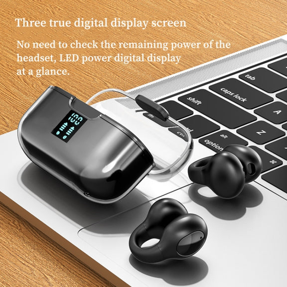G91 Ear Clip Bone Conduction TWS Noise Reduction Bluetooth Earphone(White)