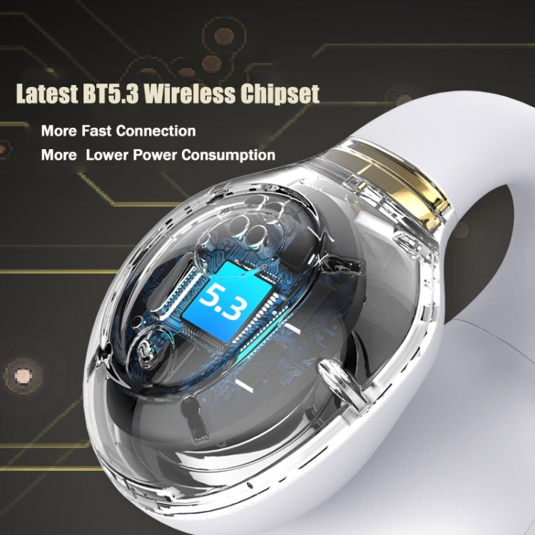G91 Ear Clip Bone Conduction TWS Noise Reduction Bluetooth Earphone(White)