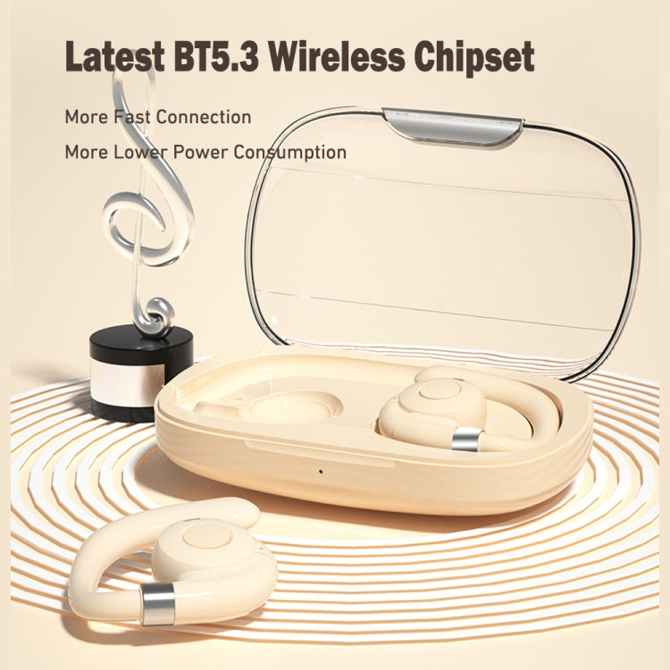 HF02 Ear Clip Bone Conduction TWS Noise Reduction Bluetooth Earphone(Black)