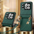 For Huawei nova Flip SULADA Elegant Rhombic Texture Folding Phone Case with Lanyard(Green) - free shipping - PMC TechLife - Order now!