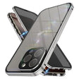For iPhone 16 Pro Max Anti-peeping Magnetic Double-sided Tempered Glass Phone Case(Grey) - free shipping - PMC TechLife - Order now!
