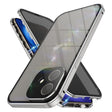 For iPhone 16 Anti-peeping Magnetic Double-sided Tempered Glass Phone Case(Grey) - iPhone 16 Cases by PMC TechLife | Online Shopping South Africa | PMC TechLife | Buy Now Pay Later Mobicred