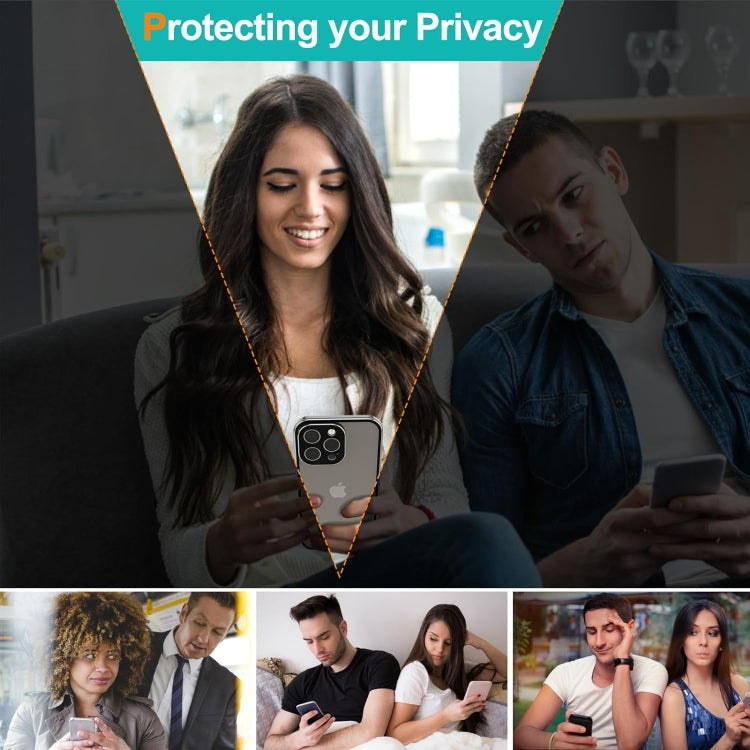 For iPhone 16 Anti-peeping Magnetic Double-sided Tempered Glass Phone Case(Gold)