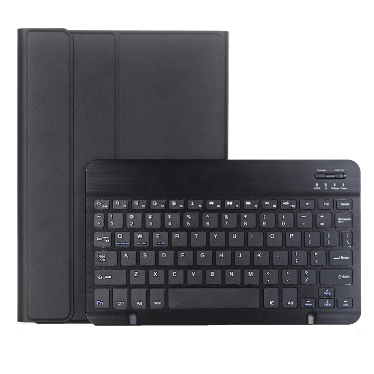 For Samsung Galaxy Tab A9+ X210/X215/X215 A09B Candy Color TPU Bluetooth Keyboard Leather Tablet Case with Pen Holder(Black) - Samsung Keyboard by PMC TechLife | Online Shopping South Africa | PMC TechLife