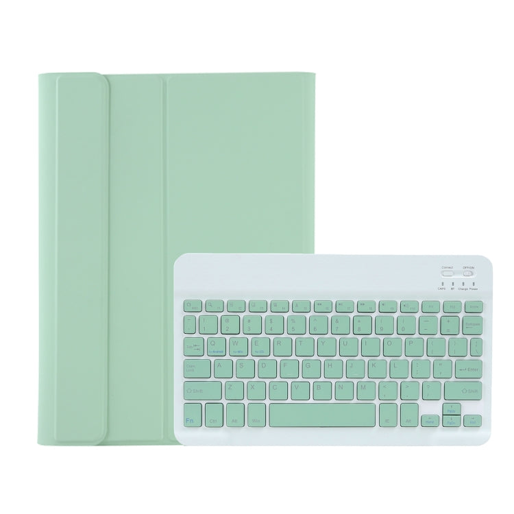 For Samsung Galaxy Tab A9+ X210/X215/X215 A09B Candy Color TPU Bluetooth Keyboard Leather Tablet Case with Pen Holder(Light Green) - Samsung Keyboard by PMC TechLife | Online Shopping South Africa | PMC TechLife