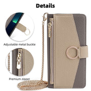 For Motorola Edge 40 Neo 5G Crossbody Litchi Texture Leather Phone Case(Grey)