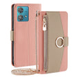 For Motorola Edge 40 Neo 5G Crossbody Litchi Texture Leather Phone Case(Pink) - Motorola Cases by PMC TechLife | Online Shopping South Africa | PMC TechLife | Buy Now Pay Later Mobicred
