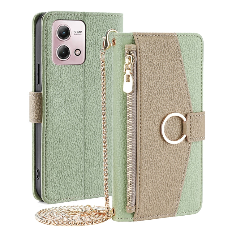 For Motorola Moto G Stylus 2023 4G Crossbody Litchi Texture Leather Phone Case(Green) - Motorola Cases by PMC TechLife | Online Shopping South Africa | PMC TechLife | Buy Now Pay Later Mobicred