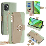 For Motorola Moto G Power 2023 Crossbody Litchi Texture Leather Phone Case(Green)