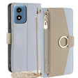 For Motorola Moto G Play 4G 2024 Crossbody Litchi Texture Leather Phone Case(Blue) - Motorola Cases by PMC Jewellery | Online Shopping South Africa | PMC Jewellery | Buy Now Pay Later Mobicred