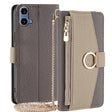 For Motorola Moto G34 5G Crossbody Litchi Texture Leather Phone Case(Grey) - Motorola Cases by PMC TechLife | Online Shopping South Africa | PMC TechLife | Buy Now Pay Later Mobicred
