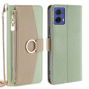 For Motorola Moto G85 5G Crossbody Litchi Texture Leather Phone Case(Green)