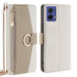 For Motorola Moto G85 5G Crossbody Litchi Texture Leather Phone Case(White) - Motorola Cases by PMC TechLife | Online Shopping South Africa | PMC TechLife | Buy Now Pay Later Mobicred
