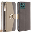 For Motorola Edge 50 5G Crossbody Litchi Texture Leather Phone Case(Grey) - Motorola Cases by PMC TechLife | Online Shopping South Africa | PMC TechLife | Buy Now Pay Later Mobicred