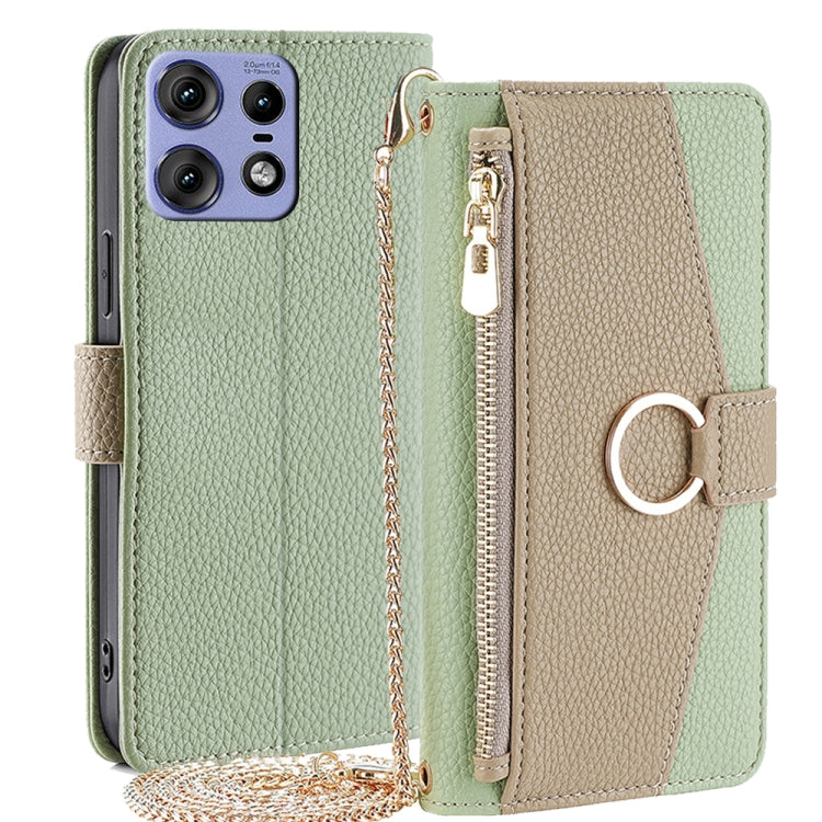 For Motorola Edge 50 Pro 5G Crossbody Litchi Texture Leather Phone Case(Green) - free shipping - PMC TechLife - Order now!